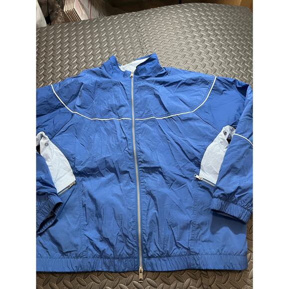 Jordan Essential Statement Warm Up Jacket Blue/Baby Blue Size XL Mens Track Zip - Picture 2 of 10